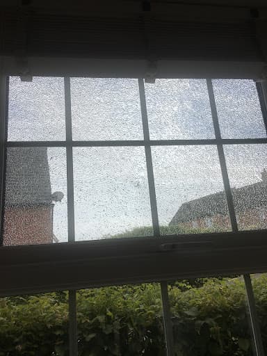 Re-Glaze-It Glazier Derby replacing misted cracked blown double glazed units. — Customer photo